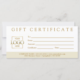 Elegant Simple Custom Business Gift Certificate