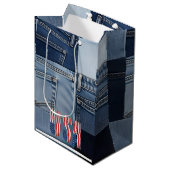 Elegant Simple Custom Packaging for Celebrations  Medium Cadeauzakje (Voorkant Gekanteld)