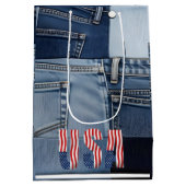 Elegant Simple Custom Packaging for Celebrations  Medium Cadeauzakje (Achterkant)