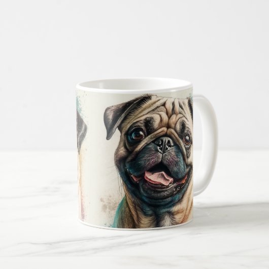 Elegant Simple Custom Pet's Simple Modern Photo Koffiemok (Voorkant rechts)