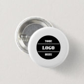 Elegant Simple Custom Round Button for Branding (Voorkant /achterkant)