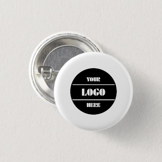 Elegant Simple Custom Round Button for Branding (Voorkant /achterkant)