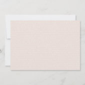 Elegant Simple Cute Bunny Roze Foto's van afgelope Kaart (Achterkant)