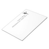 Elegant Simple Dancer Retro Personal Stationery Notitieblok (Schuin)