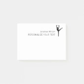 Elegant Simple Dancer Retro Personal Stationery Post-it® Notes (Voorkant)
