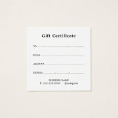 Elegant  Simple Deep Dark Grey Faux Gold Heart  Vierkante Visitekaartjes (Achterkant)