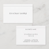 Elegant Simple Design Modern Luxury Plain Trendy Visitekaartje (Voorkant / Achterkant)