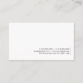 Elegant Simple Design Sjabloon Custom Moderne Visitekaartje (Achterkant)