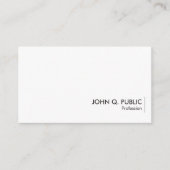 Elegant Simple Design Sjabloon Custom Moderne Visitekaartje (Voorkant)