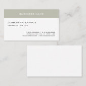 Elegant Simple Design Sjabloon Trendy Modern Top Visitekaartje (Voorkant / Achterkant)