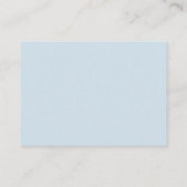 Elegant Simple Dusty Blue Wedding Wishing Good Informatiekaartje (Achterkant)