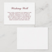 Elegant Simple Dusty Pink Weddenschap Goed Informatiekaartje (Voorkant / Achterkant)