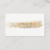 Elegant Simple Faux Gold Foil Bruspenseel Stroke, Visitekaartje (Voorkant)