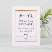 Elegant Simple Faux Gold-overzicht en wit Kaart (Staand voorkant)