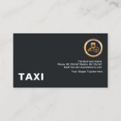 Elegant Simple Faux Gold Wave Taxi-driver Visitekaartje (Achterkant)