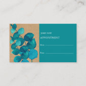 Elegant Simple Floral Appointment Card Afsprakenkaartje (Voorkant)