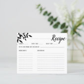 Elegant Simple Foliage Vrijgezellenfeest Recipe Ka (Staand voorkant)