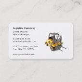 Elegant Simple Forklift Logistics Company Visitekaartje (Voorkant)