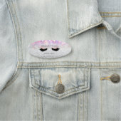 Elegant Simple Glitter Bokeh Faux Lashes Naamplaatje (In situ)