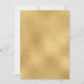 Elegant Simple Gold Cross First Heilige Communie Bedankkaart (Achterkant)