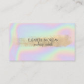 Elegant Simple Gold Foil BrusSlag, holografisch Visitekaartje (Voorkant)