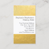 Elegant Simple Gold Foil Effect Background Visitekaartje (Voorkant)