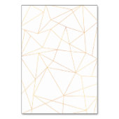 Elegant Simple Gold Geometric Frame Wedding Kaart (Achterkant)