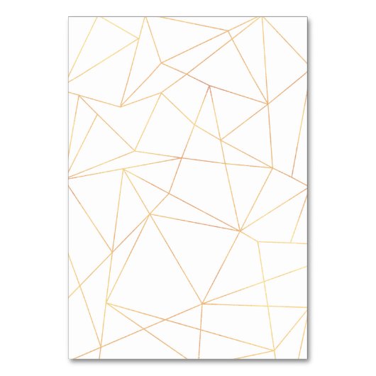 Elegant Simple Gold Geometric Frame Wedding Kaart (Achterkant)