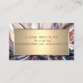Elegant Simple Gold-Lijst, Abstract Visitekaartje (Achterkant)