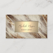 Elegant Simple Gold Lijst, Gold Glitter Visitekaartje (Voorkant)