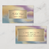 Elegant Simple Gold Lijst, Gold Ombre Visitekaartje (Voorkant / Achterkant)