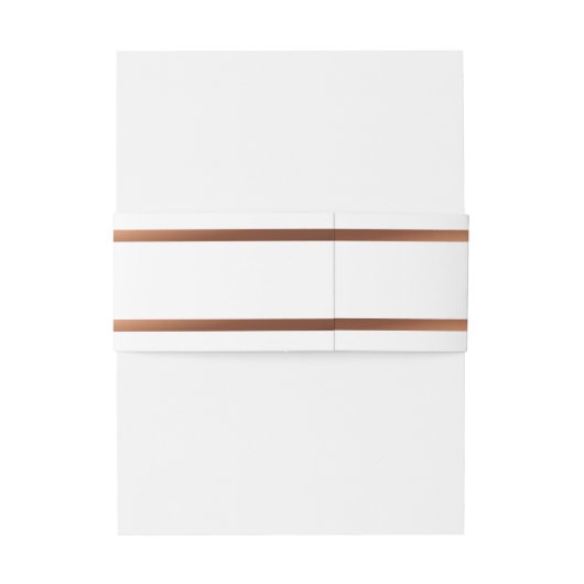 Elegant Simple Gold Script Weduwband Band Uitnodigingen Wikkel (Achterkant Voorbeeld)