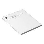 Elegant Simple Golf Player Personal Stationery Notitieblok (Schuin)