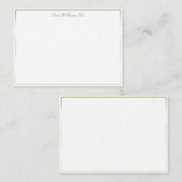 Elegant Simple Gradient Gold Lijst Weddenschap Cou Notitiekaartje