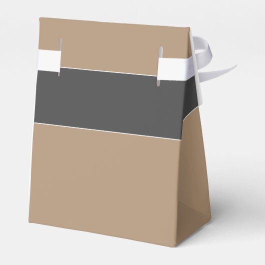 Elegant Simple Grey Beige Script Weddenschap Harte Bedankdoosjes (Achterkant)