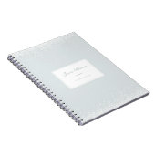 Elegant Simple Grey White Confetti Event Planner Notitieboek (Rechterzijde)