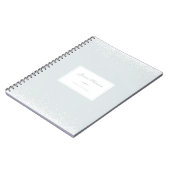 Elegant Simple Grey White Confetti Event Planner Notitieboek (Linkerzijde)