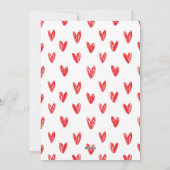 Elegant Simple Hearts Happy Valentine's Day Photo Feestdagenkaart (Achterkant)