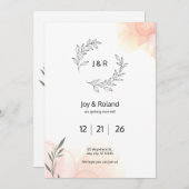  Elegant Simple Kaart (Voorkant / Achterkant)