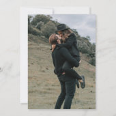 Elegant Simple Kraft Texture Photo Wedding Save The Date (Achterkant)