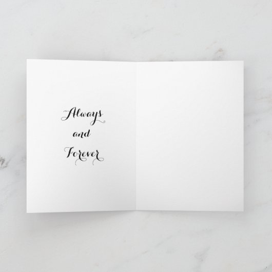 Elegant Simple Love You Valentijnsdag Feestdagen Kaart (Binnen)