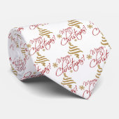 Elegant Simple Merry Kerstmis Stropdas (Opgerold)