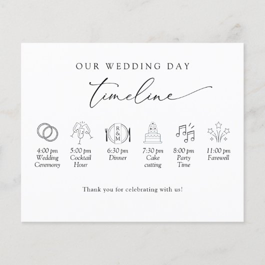 Elegant Simple, Minimal Wedding Chronologie, Progr (Voorkant)