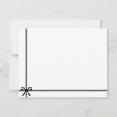 Elegant Simple Minimalist Girly Monogram Name Notitiekaartje (Achterkant)