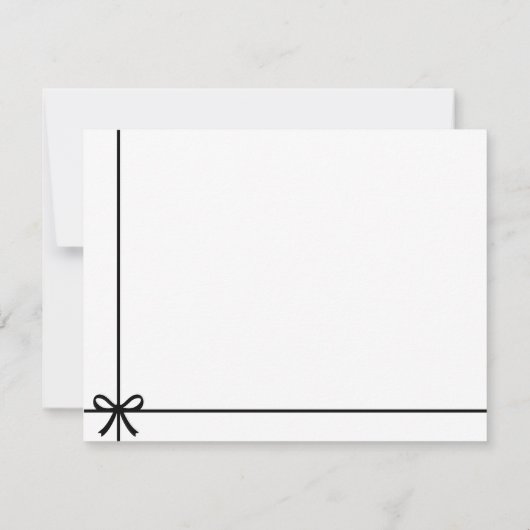 Elegant Simple Minimalist Girly Monogram Name Notitiekaartje (Achterkant)