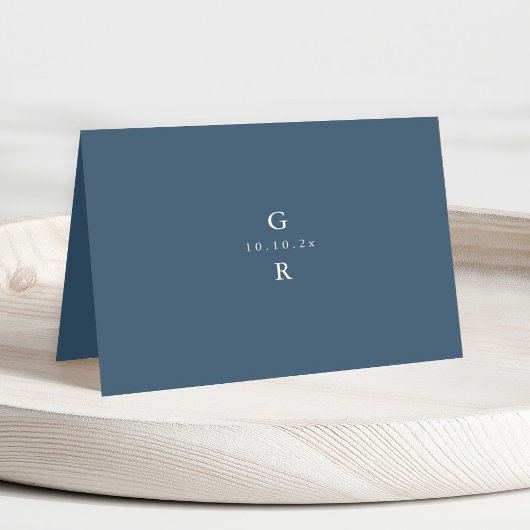 Elegant Simple Minimalist Modern Wedding Kaart