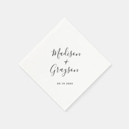 Elegant Simple Minimalist Modern Wedding Servet