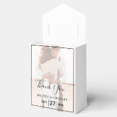 Elegant Simple Minimalist Photo Wedding Bedankdoosjes (Geopend)