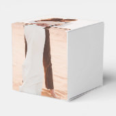 Elegant Simple Minimalist Photo Wedding Bedankdoosjes (Achterkant)