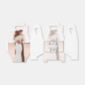 Elegant Simple Minimalist Photo Wedding Bedankdoosjes (Uitgevouwen)